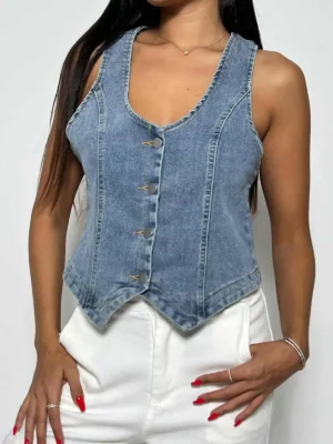CHALECO MUJER DENIM