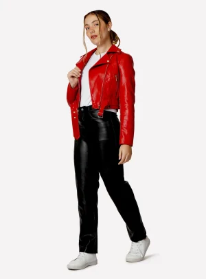 CHAMARRA BIKER C MUJER