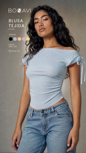 BLUSA LISTONES